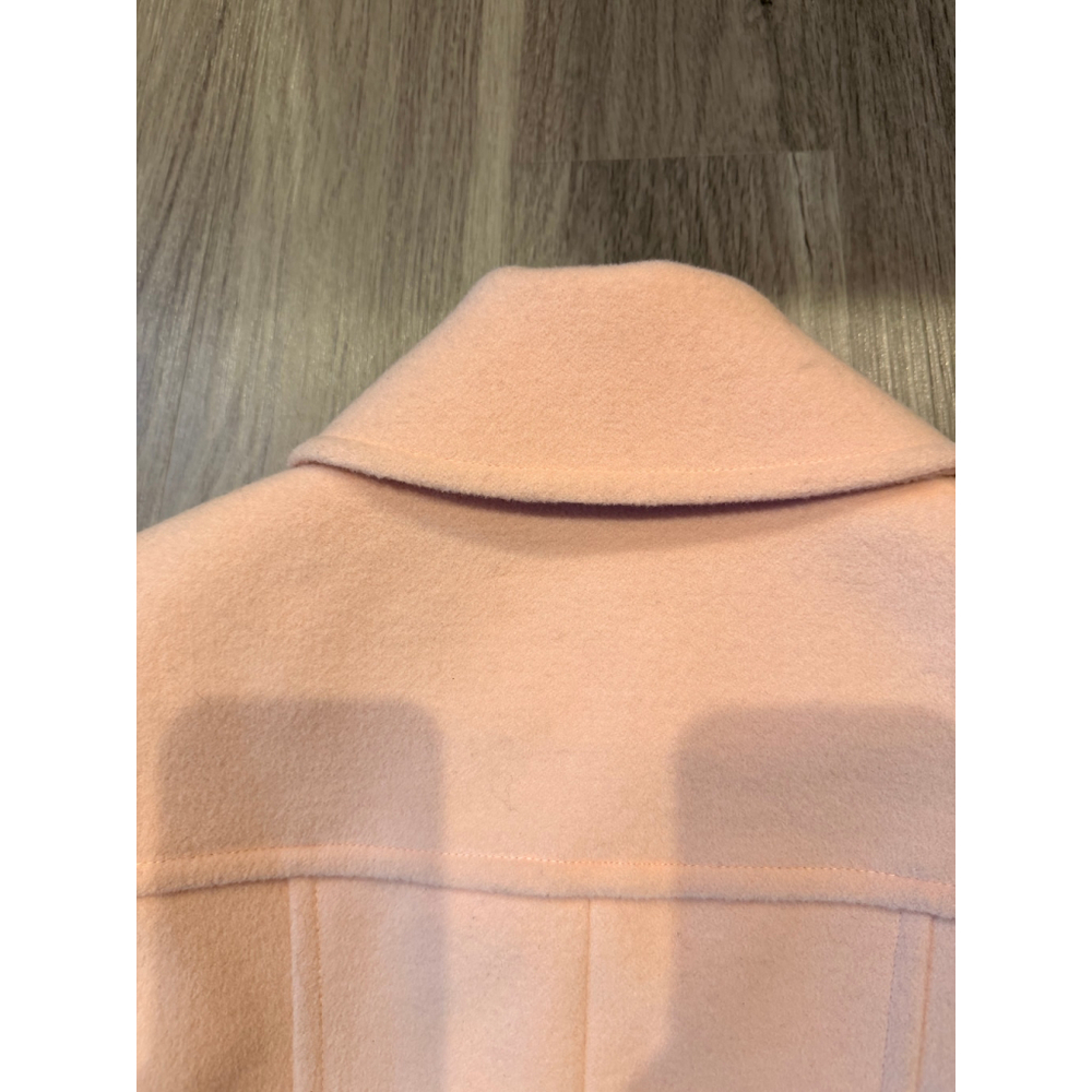 Women's St. John's Bay Pink Pea Coat Sm Wool Cashmere Blend Old Money‎ Soft Girl - Picture 12 of 14